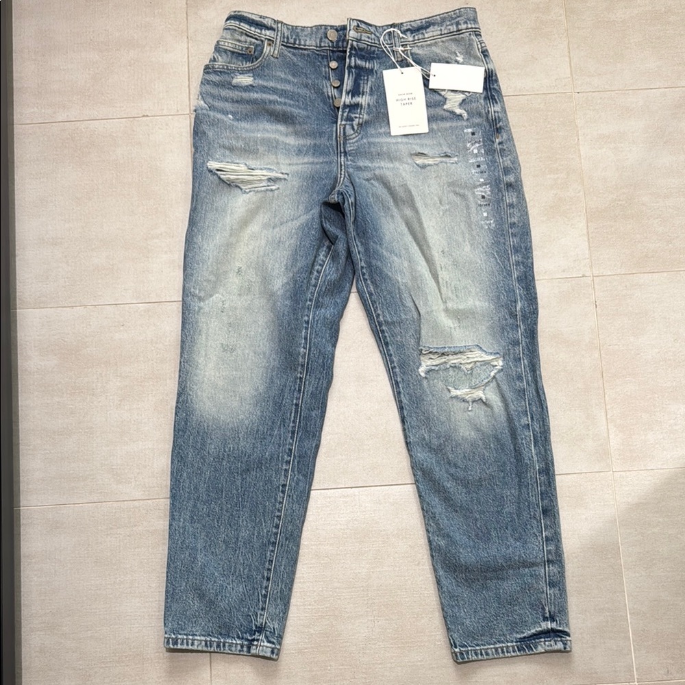 Lucky Brand Drew Mom High Rise Taper Jeans